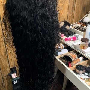 Curly hair wig
